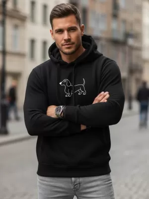 Herren-Sweatshirt DSTREET NX0221B-BK SCHWARZ