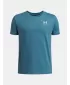 T-Shirt für Jungen UNDER ARMOUR B SPORTSTYLE LC SS 1389962-466 BLAU