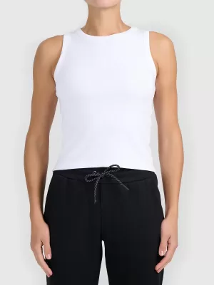 Damen-Tanktop 4F WMM00TSLEF299 WEIß