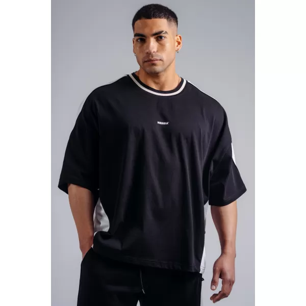  Übergroßes T-Shirt NEBBIA PRIMAL 869 SCHWARZ 