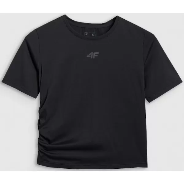  Funktions-T-Shirt für Damen 4F WAW25TFLOF433 TIEFSCHWARZ 