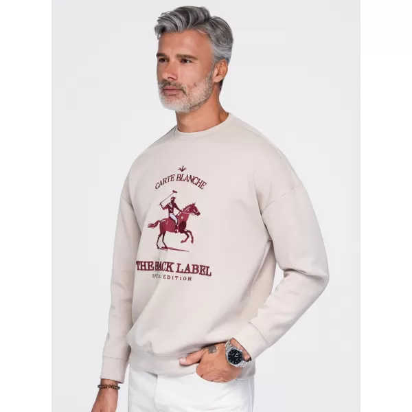  Herren-Sweatshirt OMBRE OM-SSNZ-0267 BEIGE 
