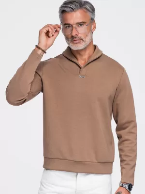 Herren-Sweatshirt OMBRE OM-SSNZ-0262 BRAUN