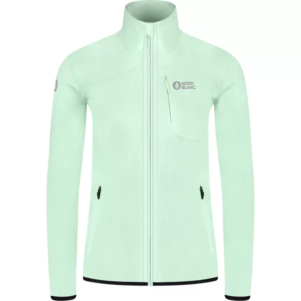  Leichtes Fleece-Sweatshirt für Damen NORDBLANC MAPLE NBSFL8374 MINTGRÜN 