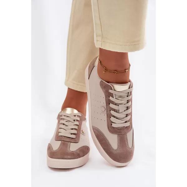  Damen-Sneaker S.BARSKI LR61-7091 BEIGE 