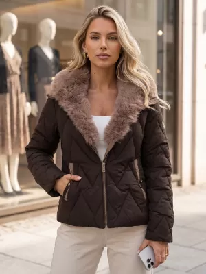 Damenjacke DSTREET TY6084 BRAUN