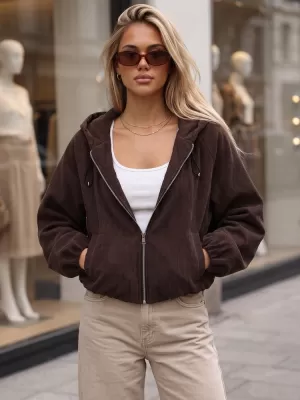 Damenjacke DSTREET TY6061 BRAUN