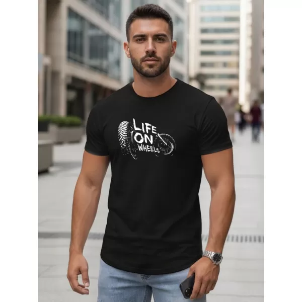  Herren-T-Shirt DSTREET NX5016R-BK SCHWARZ 