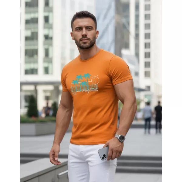  Herren-T-Shirt DSTREET NX5020R ORANGE 