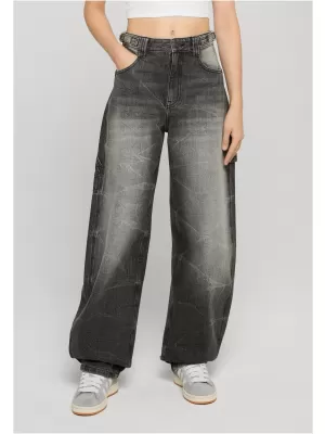 Damenhosen URBAN CLASSICS TB8140 SCHWARZ GEWASCHEN