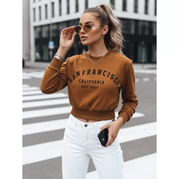  Damen-Sweatshirt DSTREET BY1565 BRAUN 