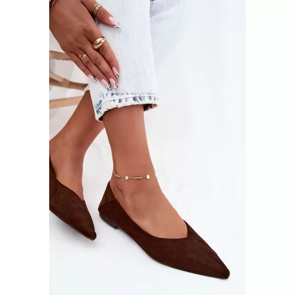  Ballerinas für Damen BOTO JH597 BRAUN 