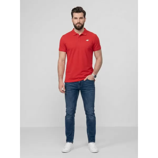  Herren-T-Shirt mit Kragen 4F WMM00TPTSM0771 HRSG 