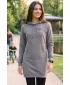 Erweitertes Damen-Sweatshirt ALTISPORT ALW001419 STAHLGRAU