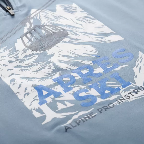  Schnell trocknendes Kinder-T-Shirt ALPINE PRO STANSO ASHLEY BLUE VARIANTE PE 