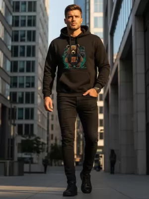 Herren-Sweatshirt DSTREET NX0048B-BK SCHWARZ