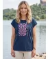 Outdoor-Shirt für Damen ALPINE PRO NOGERA 2 MONDSCHEIN-OZEAN-VARIANTE PB