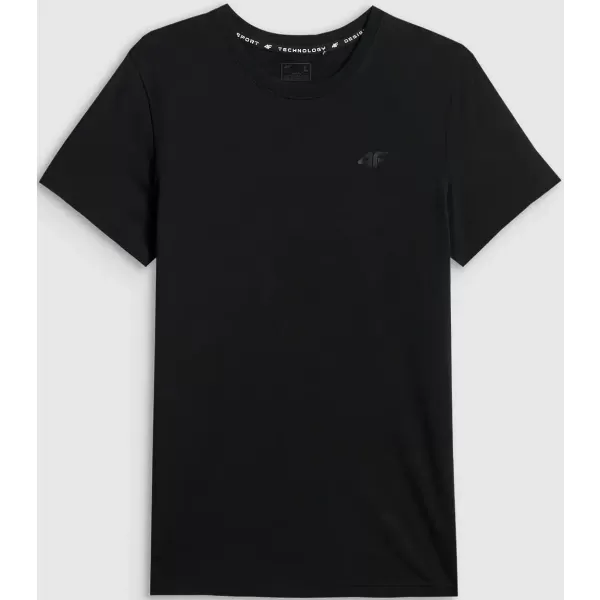  Herren-T-Shirt 4F WAW25TTSHM2401 TIEFSCHWARZ 