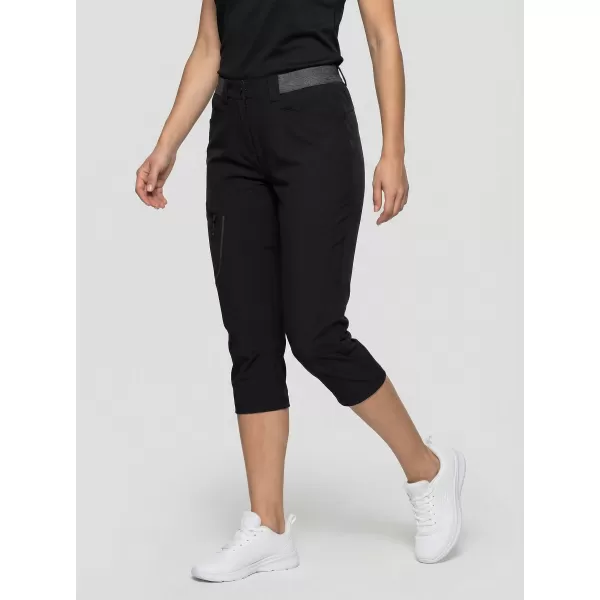  Caprihose für Damen ALPINE PRO WEDERA 2 SCHWARZ 