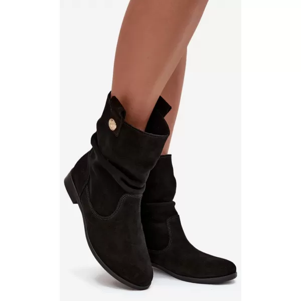  Damen-Stiefeletten ZAZOO 4210 SCHWARZ 