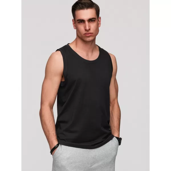  Herren-Tanktop OMBRE OM-TSBT-0272 SCHWARZ 