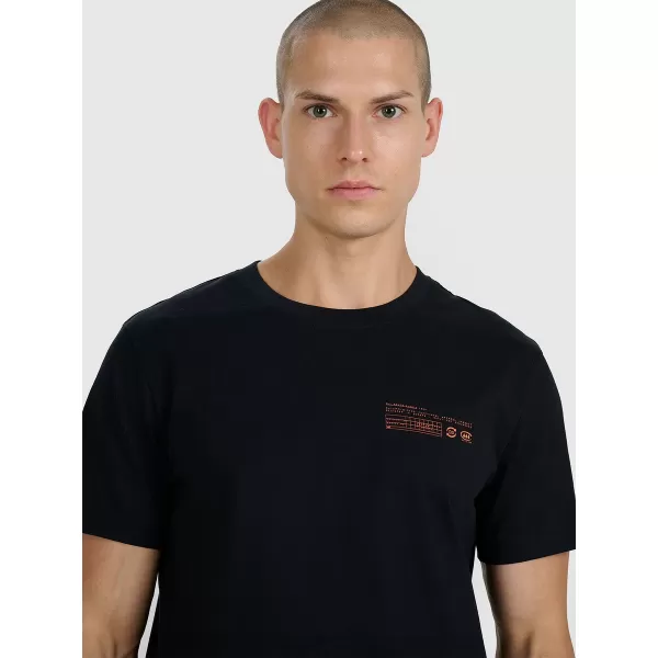  Herren-T-Shirt 4F WAW25TTSHM2372 TIEFSCHWARZ 