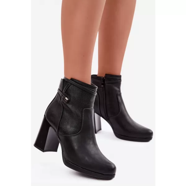  Damen-Stiefeletten BOTO FAF125B-2 SCHWARZ 