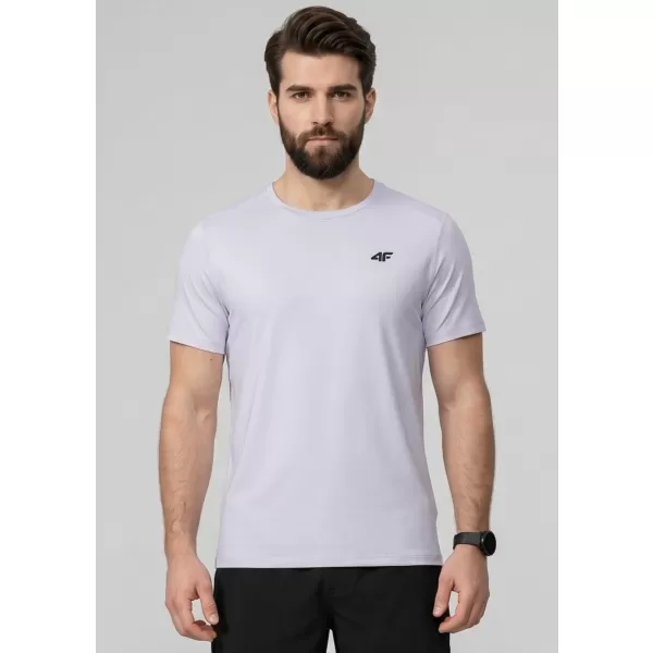  Herren-T-Shirt 4F WAW25TTSHM2373 CREMEFARBEN 