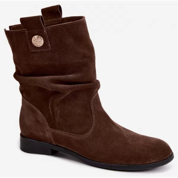  Damen-Stiefeletten ZAZOO 4210 SCHOKOLADE 