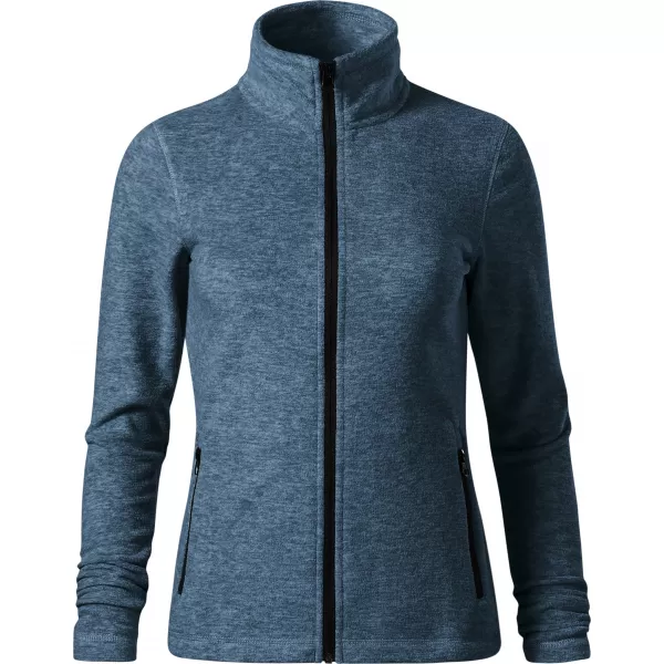  Damen-Sweatshirt aus Microfleece MALFINI FACTOR 853 DUNKLE DENIM-HIGHLIGHTS 