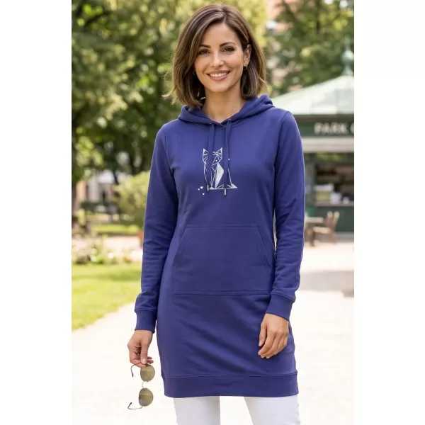  Erweitertes Damen-Sweatshirt ALTISPORT ALW091419 MITTERNACHTSBLAU 