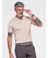 Herren-Poloshirt OMBRE OM-POSS-0180 BEIGE