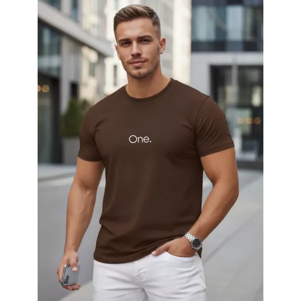  Herren-T-Shirt DSTREET NX5125R-CH BRAUN 