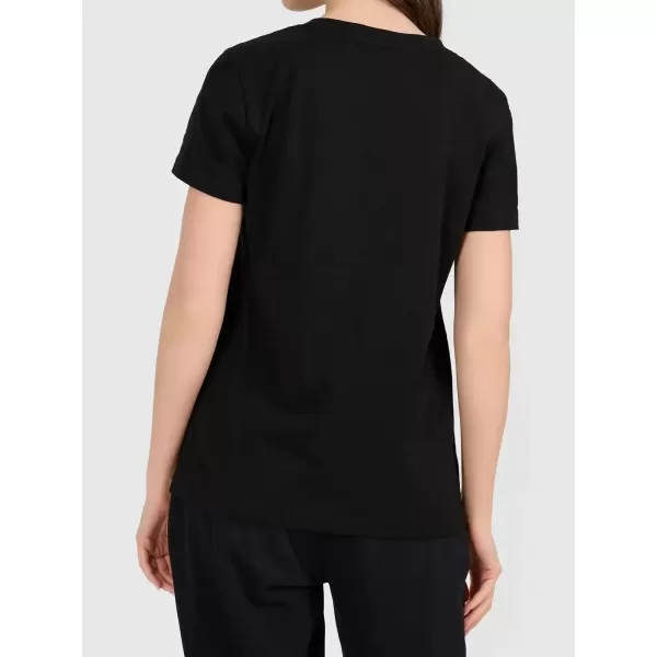 Damen-T-Shirt 4F WAW25TTSHF2350 TIEFSCHWARZ 