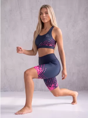 Premium-Overknee-Leggings für Damen (neue Größen) ALTISPORT VOJ/ALW109LEG06 ROSA-SCHWARZ