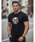 Herren-T-Shirt DSTREET NX085R SCHWARZ