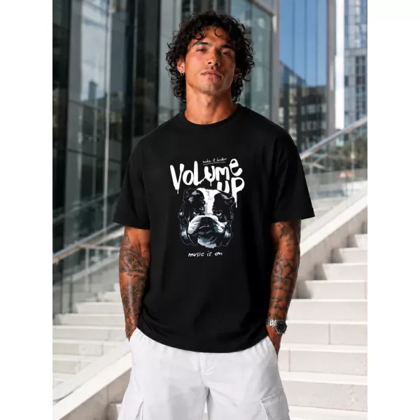  Herren-T-Shirt DSTREET NX1027R-BK-O SCHWARZ 