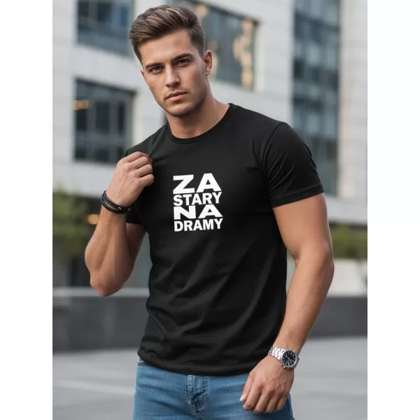  Herren-T-Shirt DSTREET NX0112R-BK SCHWARZ 