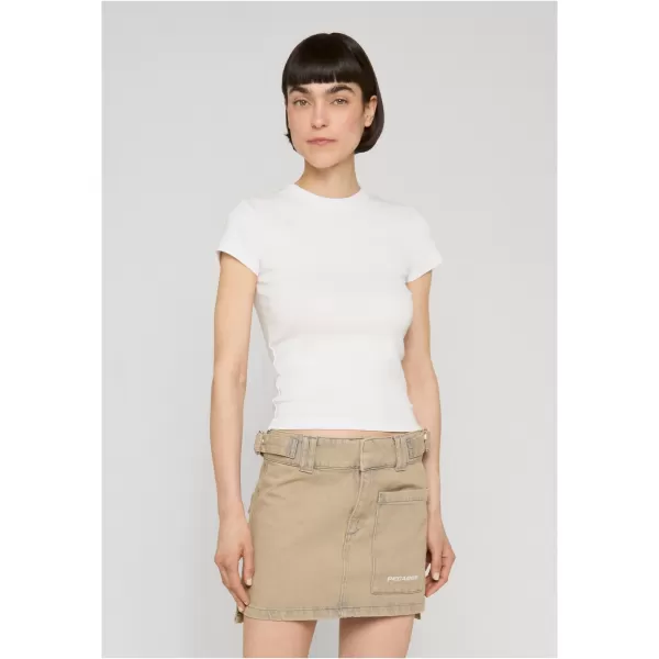  Damen-T-Shirt URBAN CLASSICS TB8569A-03102 SCHWARZ/WEIß 