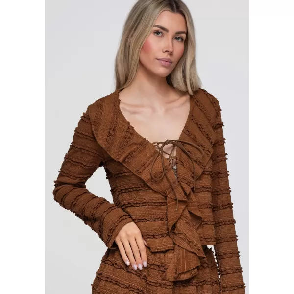  Damenbluse OMBRE OW-TS-E0067 HELLBRAUN 