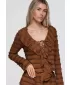 Damenbluse OMBRE OW-TS-E0067 HELLBRAUN