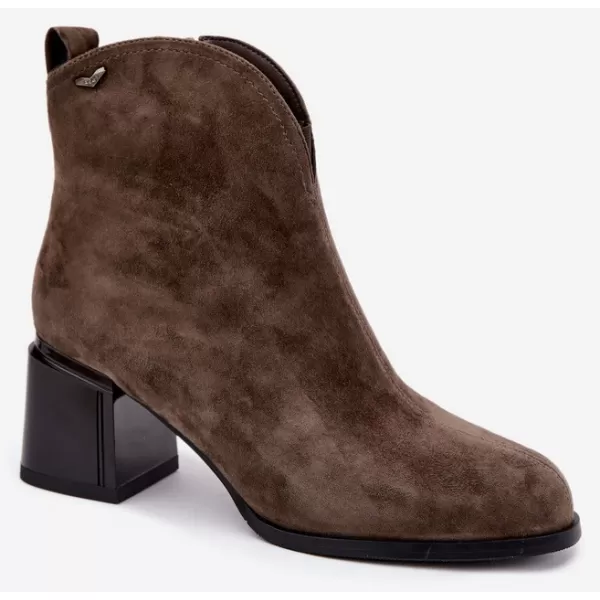  Damen-Stiefeletten VINCEZA 91178 BRAUN 