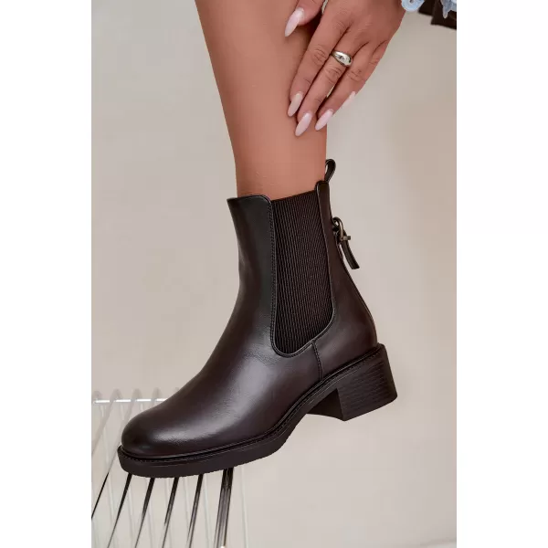  Damen-Stiefeletten SERGIO LEONE BT-04 DUNKELBRAUN 