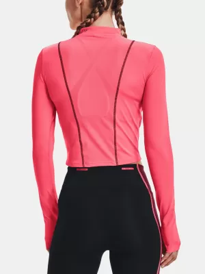 Damen-T-Shirt UNDER ARMOUR UA RUN ANYWHERE LASER LS 1365641-819 ROSA