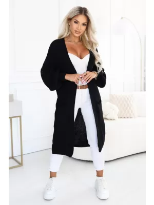 Strickjacke für Damen NUMOCO 627-4 SCHWARZ