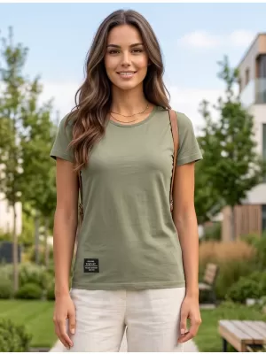 Damen-T-Shirt ALTISPORT NP/ALWST26001 MILITÄRGRÜN
