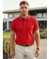 Herren-T-Shirt mit Kragen MALFINI FOCUS 232 ROT