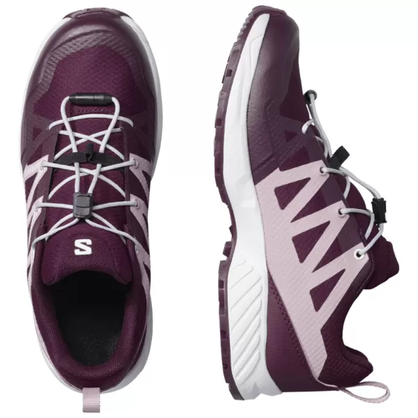  Kinderschuhe SALOMON OUTSCAPE WATERPROOF L49212600 WINTERBLÜTE/MORGENDÄMMERUNG ROSA/WEIß 