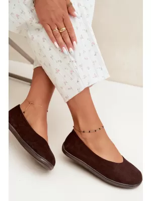Ballerinas für Damen BOTO 9877 SCHOKOLADE
