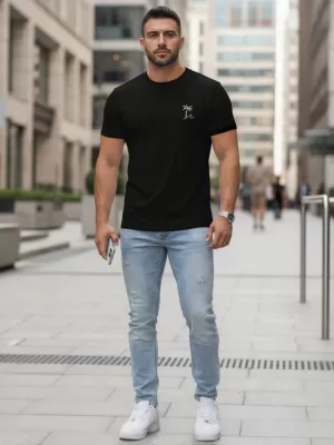 Herren-T-Shirt DSTREET NX5105R-BK SCHWARZ